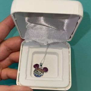 Mickey Necklace with Swarovski Crystals